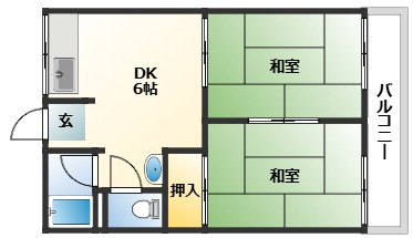 岡本コーポの間取り