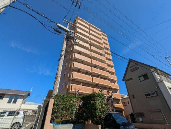 【日当たりの良いお部屋】高知市　ダイアパレス桜馬場の外観|落ち着いた雰囲気の外観です