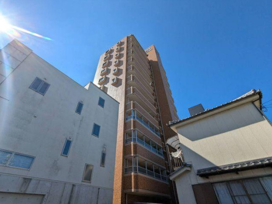 【日当たりの良いお部屋】高知市　ダイアパレス桜馬場の外観|外観は落ち着いています