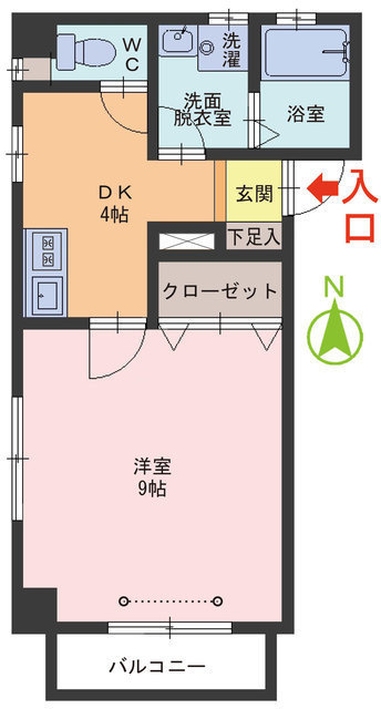 ボヌール花堂の間取り