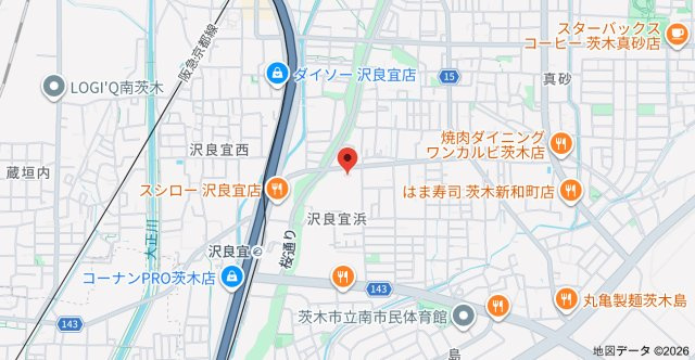 ビューハイツ茨木の地図