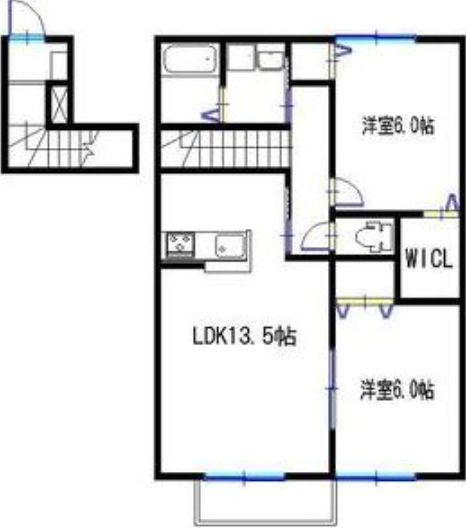 フレッツァ神戸山田の間取り