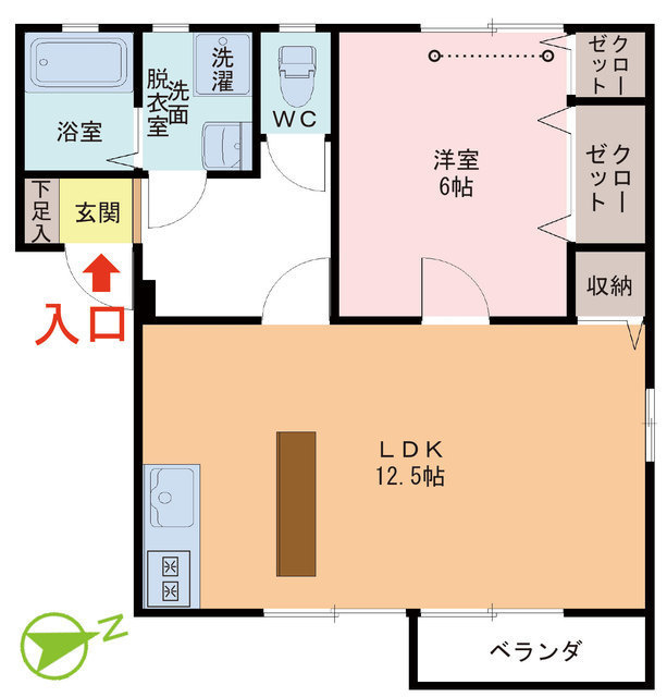 ピュールハウスの間取り
