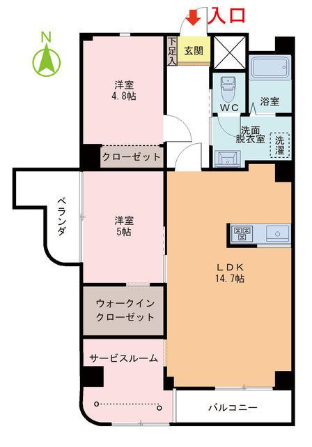 シャトレー田原の間取り