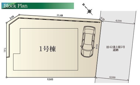 仲介手数料無料　横浜市港南区日野４丁目の区画図