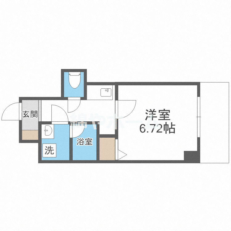 ファステート難波SOUTHベックの間取り