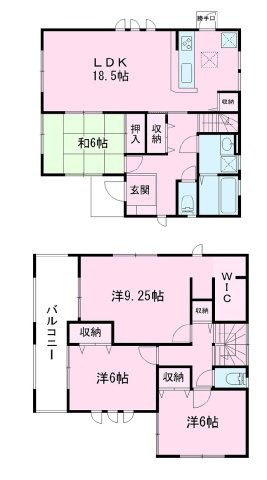 龍舞町一戸建ての間取り