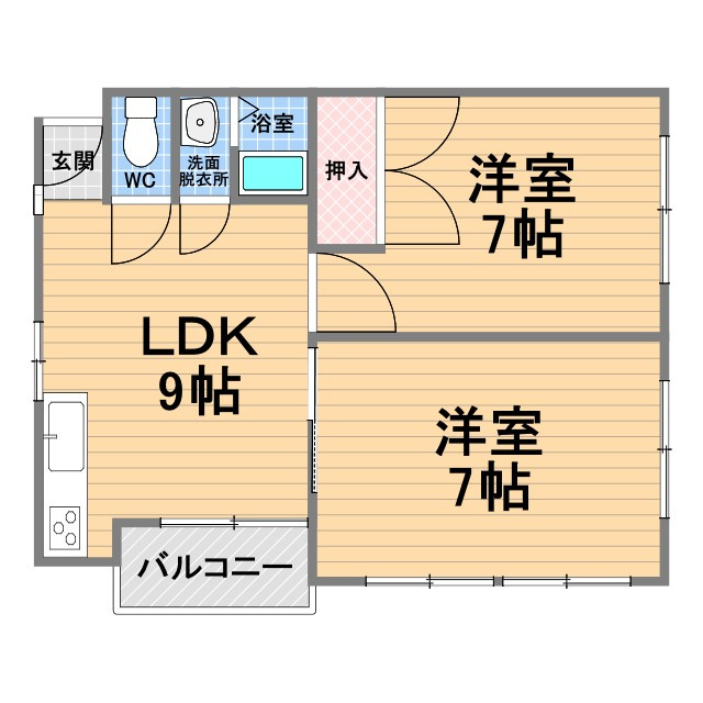 パティオ甲子園口の間取り