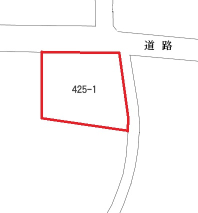 深谷市高島　建築条件なし売地の土地図