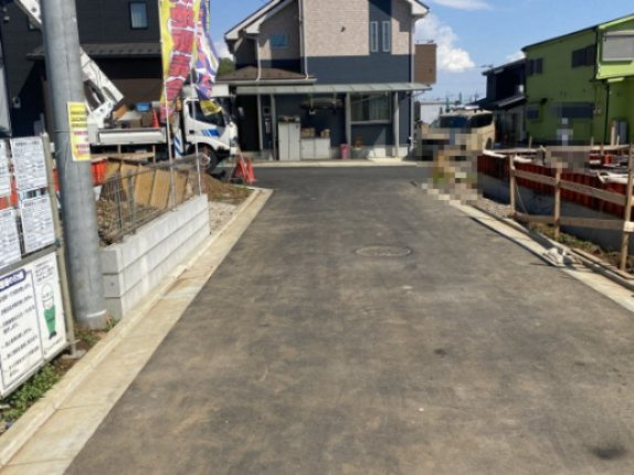 『八王子市新築戸建て』八王子市宮下町93【仲介手数料無料】　５期の前面道路含む現地写真|～仲介手数料無料☆八王子ひなた不動産～八王子市宮下町　新築戸建て