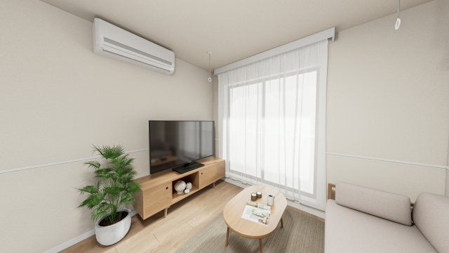 キルシュ　ブリューテ　２の居間・リビング|※こちらはCGパースです。現況と異なる場合は現況を優先いたします。