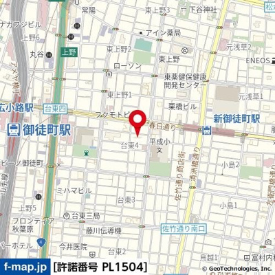 【地図】 | ステージファースト仲御徒町