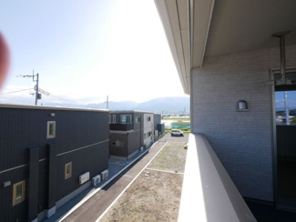 【展望】 | 南アルプス市藤田 新築戸建全2棟 2号棟 二か所のＷＩＣ | バルコニーより南側を望む