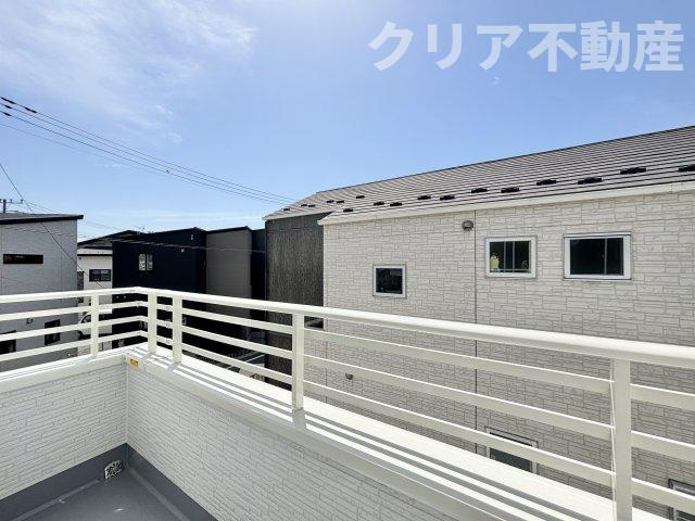 【バルコニー】 | 高崎市石原町新築　全室南向き♪