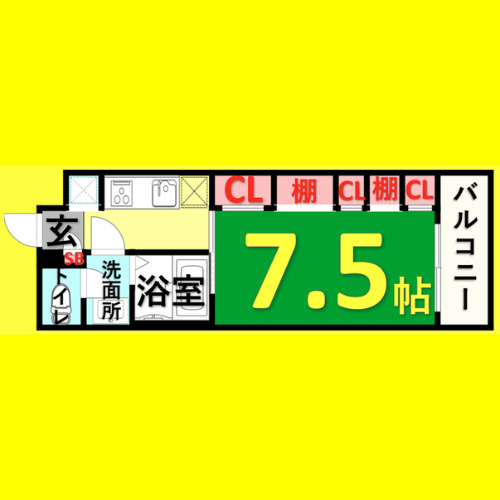 リブリ・JSN　名古屋市賃貸　仲介手数料無料の間取り