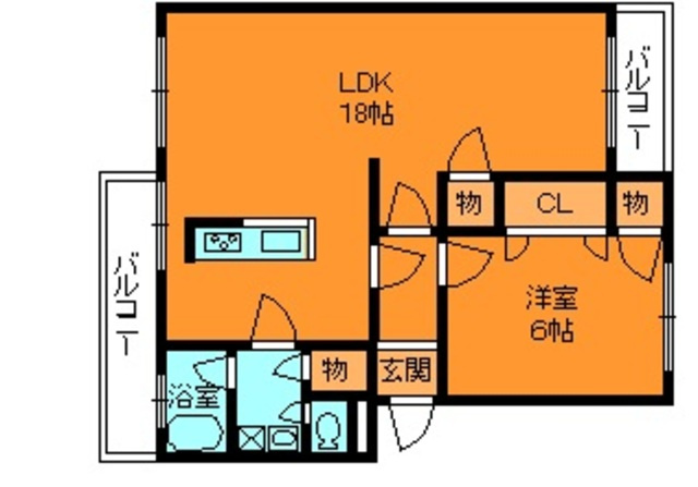 シャトーケンジの間取り