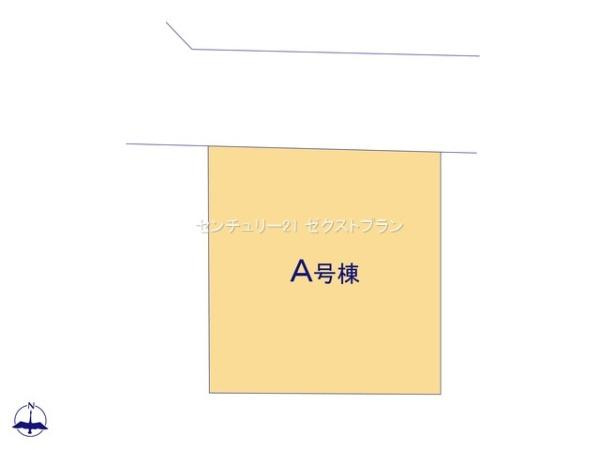 前橋市上新田町A号棟の区画図|区画図