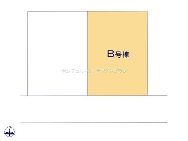 前橋市光が丘町B号棟の区画図|区画図