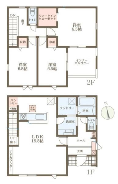 リーブルガーデン平等坊町 １号棟 ／新築一戸建の間取り