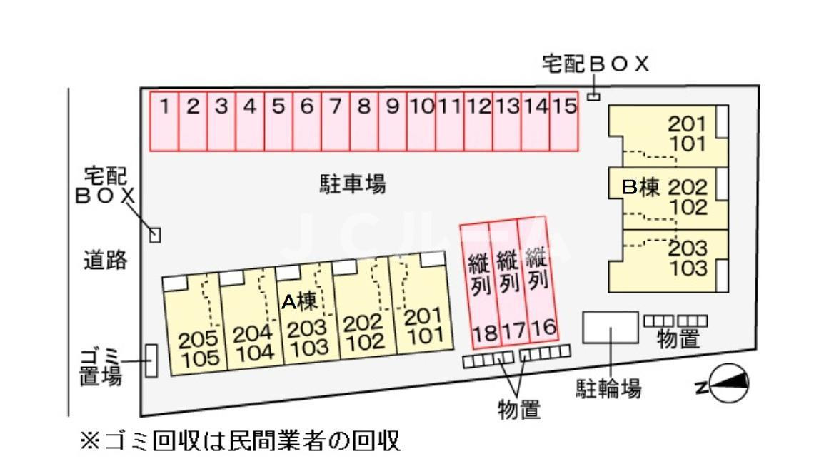 ベル　パトリ　Ａの区画図