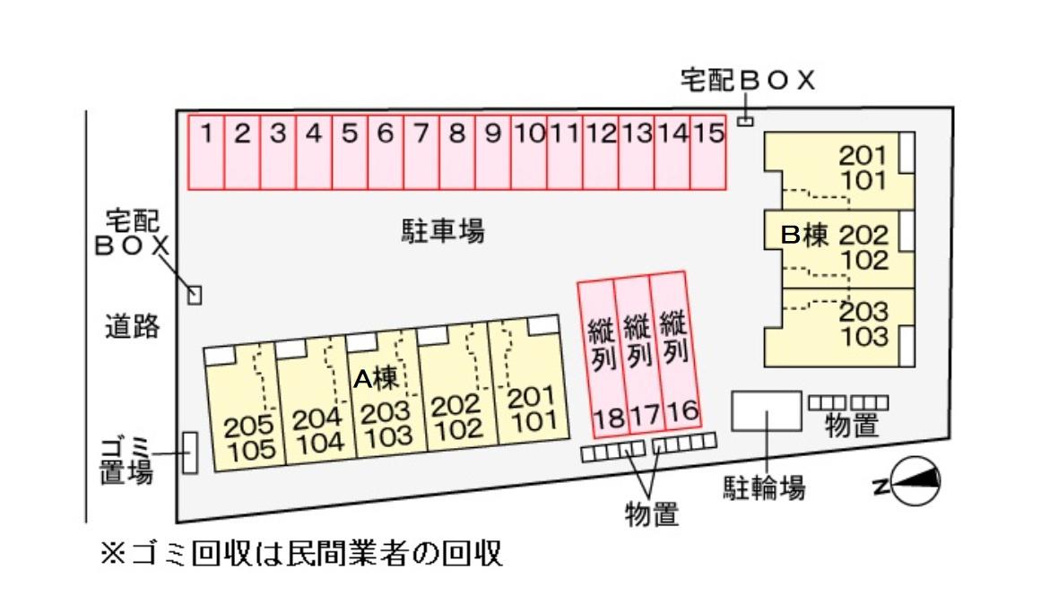 ベル　パトリ　Ａの区画図