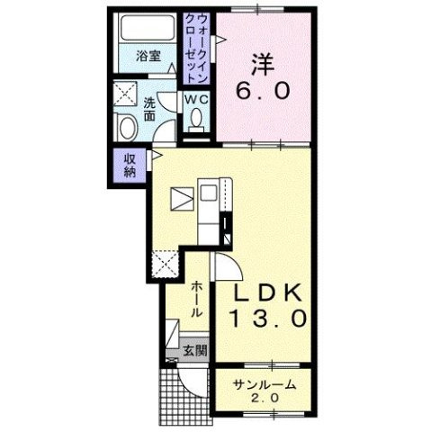 【間取り】 | グリーン　プロムナード