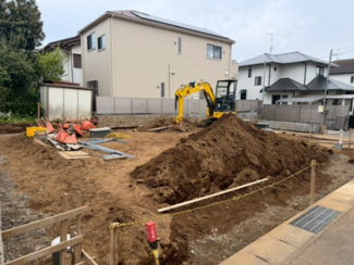 【外観】 | 守谷市百合ヶ丘11期　新築戸建て　1号棟 | 建築前の現地写真です。周辺環境や敷地の広さ、日当たりなどを事前にご確認いただけます。完成後のイメージもしやすい立地となっております。
