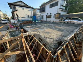 【外観】 | つくば市高見原9期　新築戸建て　1号棟 | 建築前の現地写真です。周辺環境や敷地の広さ、日当たりなどを事前にご確認いただけます。完成後のイメージもしやすい立地となっております。