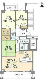 【間取り】 | イディオスあざみ野L棟