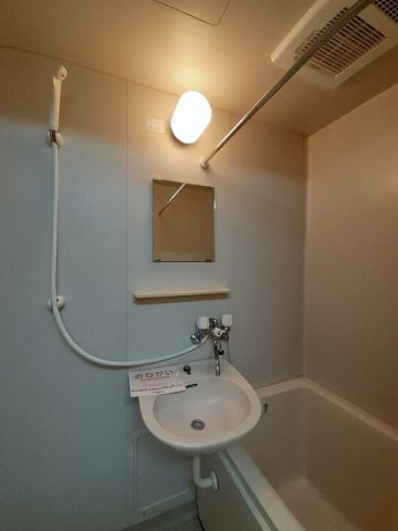 熊本市東区西原１丁目の賃貸マンションの洗面所|明るい洗面所です