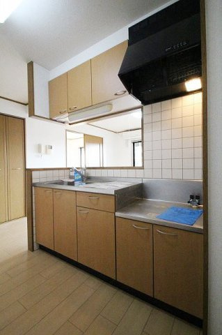 熊本市東区神園２丁目の賃貸マンションのキッチン|お料理しやすいキッチンです