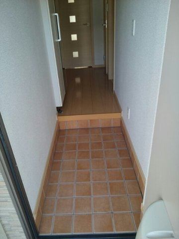 熊本市中央区坪井５丁目のアパートの玄関|毎日通る玄関はこちらです