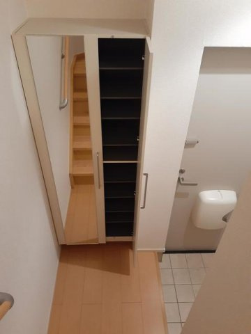 熊本市北区龍田１丁目のアパートの玄関|玄関です