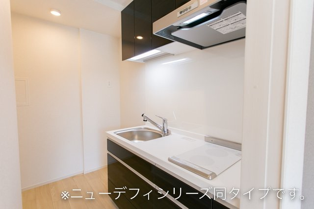 熊本市北区飛田２丁目のアパートのキッチン|コンパクトなキッチンで掃除もラクラク