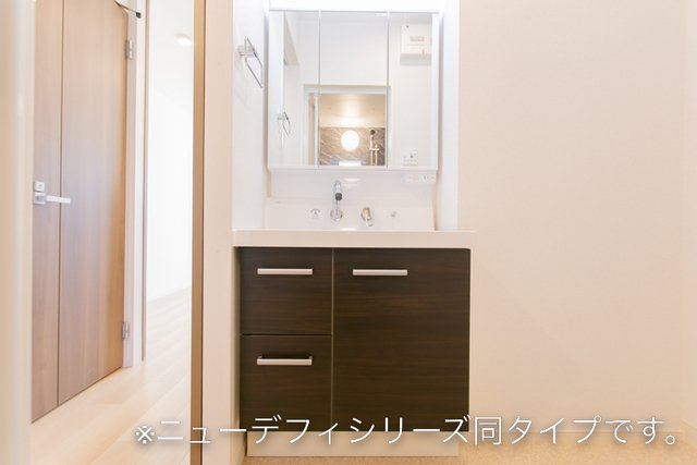熊本市北区飛田２丁目のアパートの洗面所|忙しい朝には欠かせない洗面所です