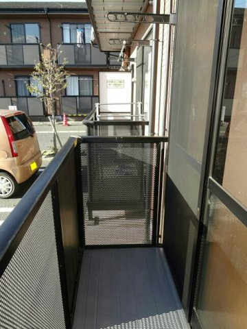 熊本市北区龍田４丁目のアパートのバルコニー|落ち着いた時間を過ごせるバルコニーです