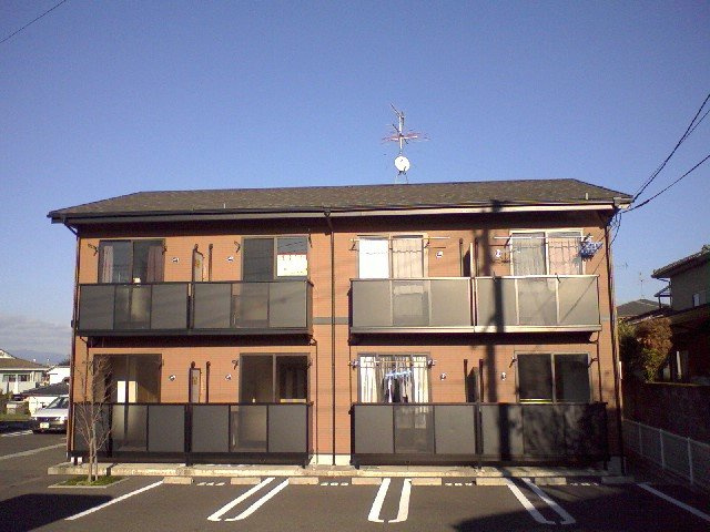 熊本市北区龍田４丁目のアパートの外観|外はこのようになっています