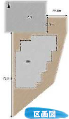 海老名市杉久保南　中古戸建　の区画図