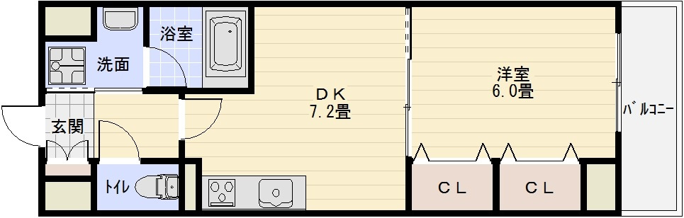 ハイムかずやの間取り