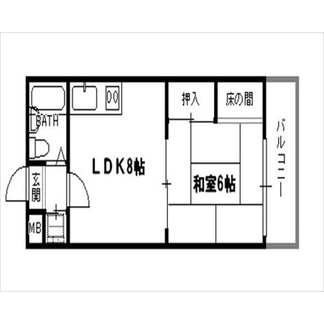 岡本ハイツの間取り