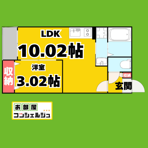 Jack uchidabashi Ⅰの間取り