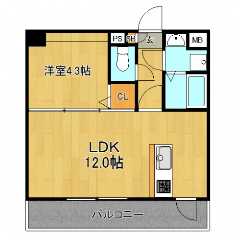 グランシャルム皆実町の間取り