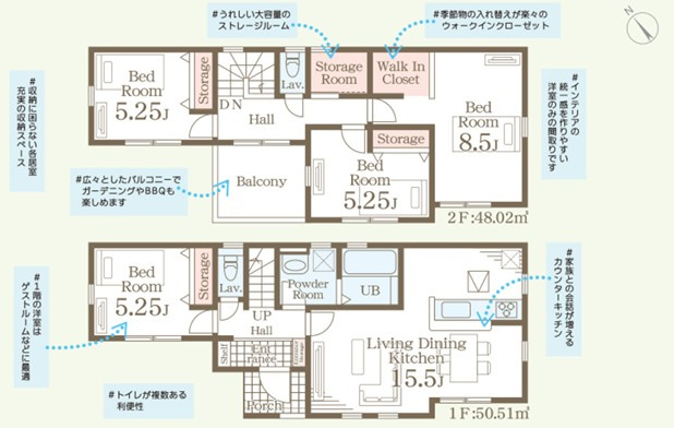 【新築戸建】　いわき市自由ヶ丘3期　全1棟の間取り|1号棟の間取りです。ご参照ください