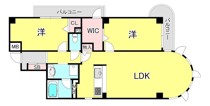 エルム御影の間取り
