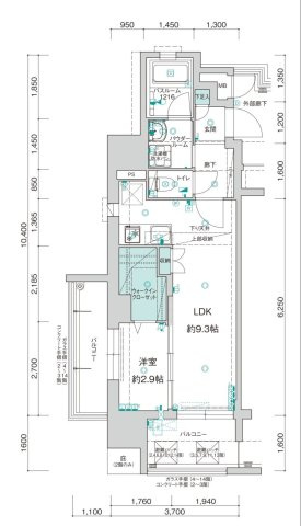アクタス薬院グランプレイスの間取り