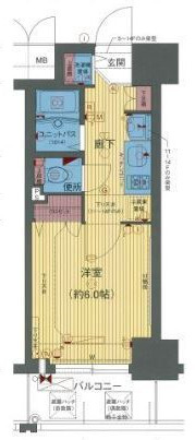 プレサンス中之島公園グラシアの間取り