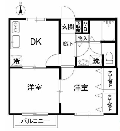 Aスクエア桜木町の間取り