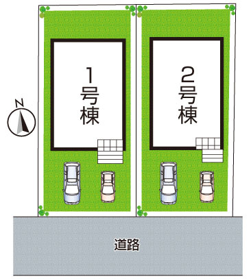 29日(土)30日(日)現地ご見学可能！　枚方市楠葉野田　全2邸の区画図|全２区画