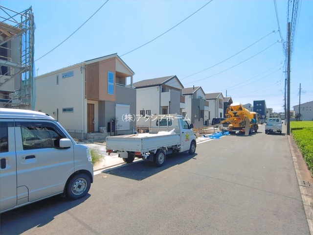 所沢市東狭山ケ丘3丁目・全15棟　新築一戸建　14号棟の前面道路含む現地写真|現地写真（2026年7月29日撮影）