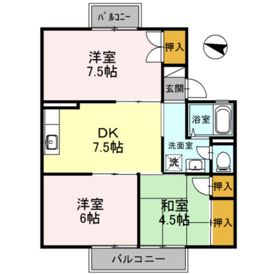 【間取り】 | セジュール鳳